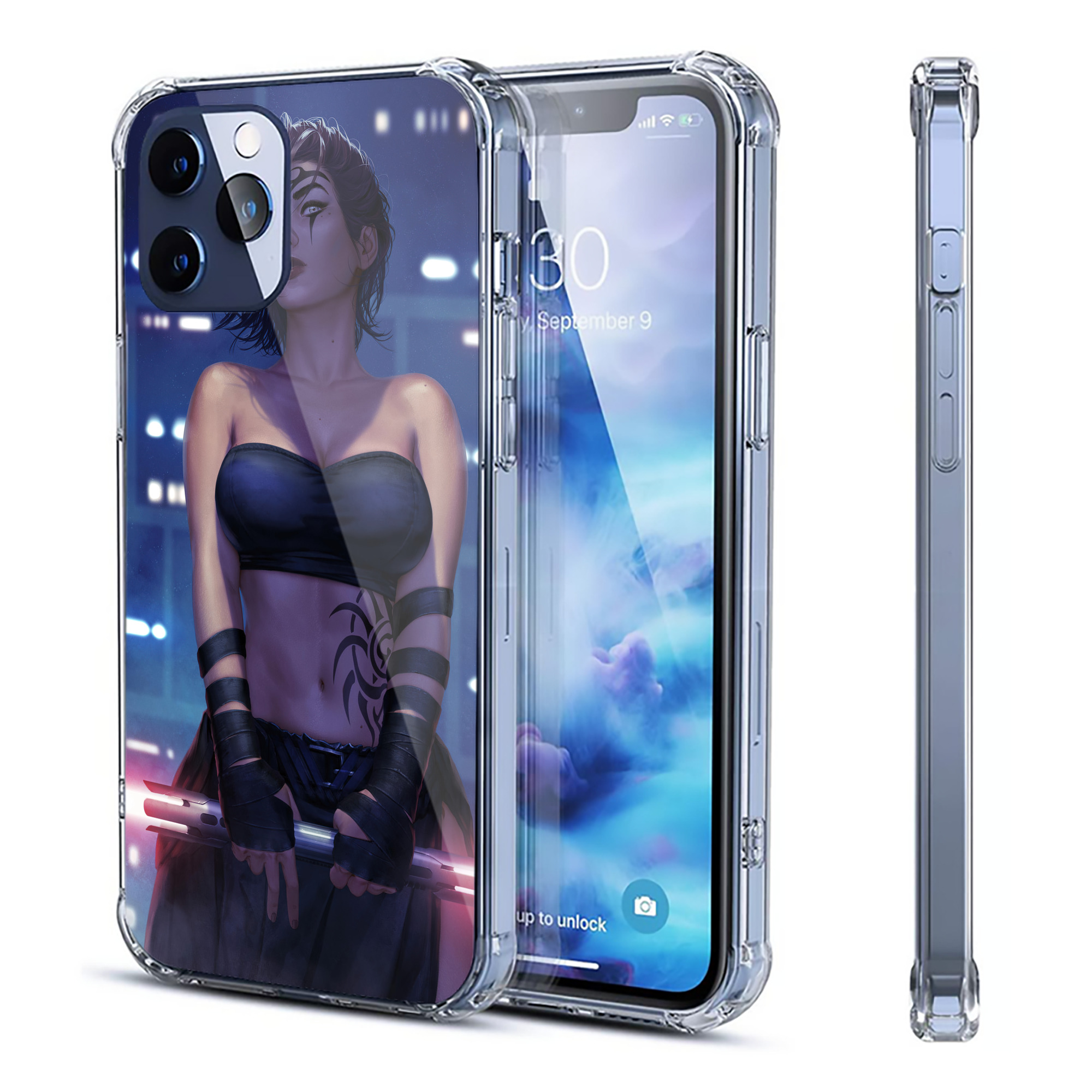 （画像用） スター・ウォーズ Star Wars 【iPhone 12シリーズ対応】透明スマホケース（クリアソフトケース）